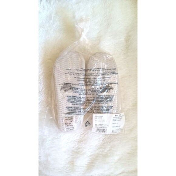 Velveteen Memory Foam Lined Slippers (Size Small / 5-6) White Color Only ~ NEW!! - Picture 7 of 8